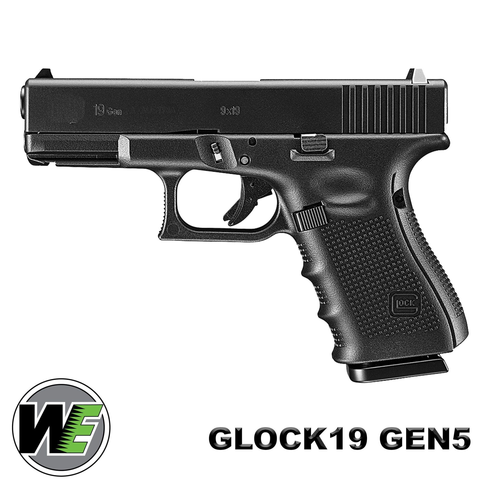 Airsoft Tabanca WE Glock 19 Gen 5 Siyah WE-G003VB-BK YENİ