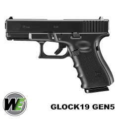 Airsoft Tabanca WE Glock 19 Gen 5 Siyah WE-G003VB-BK YENİ