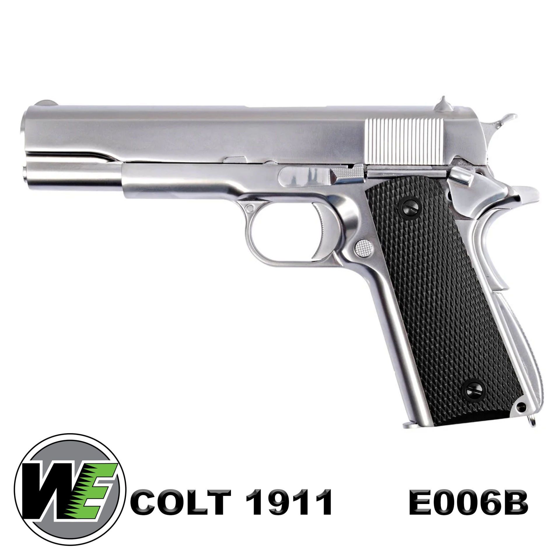 Airsoft Tabanca WE Colt 1911 Krom WE-E006B–TAC YENİ