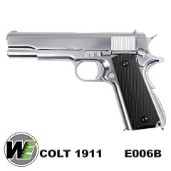 Airsoft Tabanca WE Colt 1911 Krom WE-E006B–TAC YENİ