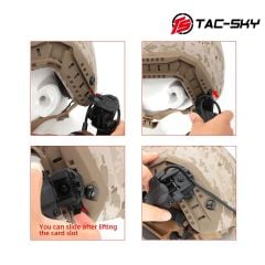 Telsiz Kulaklığı-Kask Tipi-SİYAH RAC-Model WYS0084-BK
