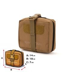 Mas Tactical® Sağlık Çantası Tan Büyük Gen2