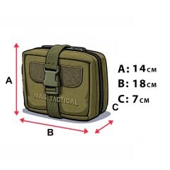 Mas Tactical® Sağlık Çantası Haki Büyük Gen2