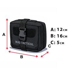 Mas Tactical® Sağlık Çantası Siyah Küçük Gen2
