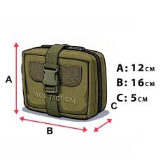 Mas Tactical® Sağlık Çantası Haki Küçük Gen2