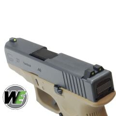 Airsoft Tabanca WE Glock 27 Tan/Siyah  WE-G006A-TAN-27-TAN-A