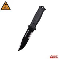 Outdoor Bıçağı Testere Ağızlı Siyah