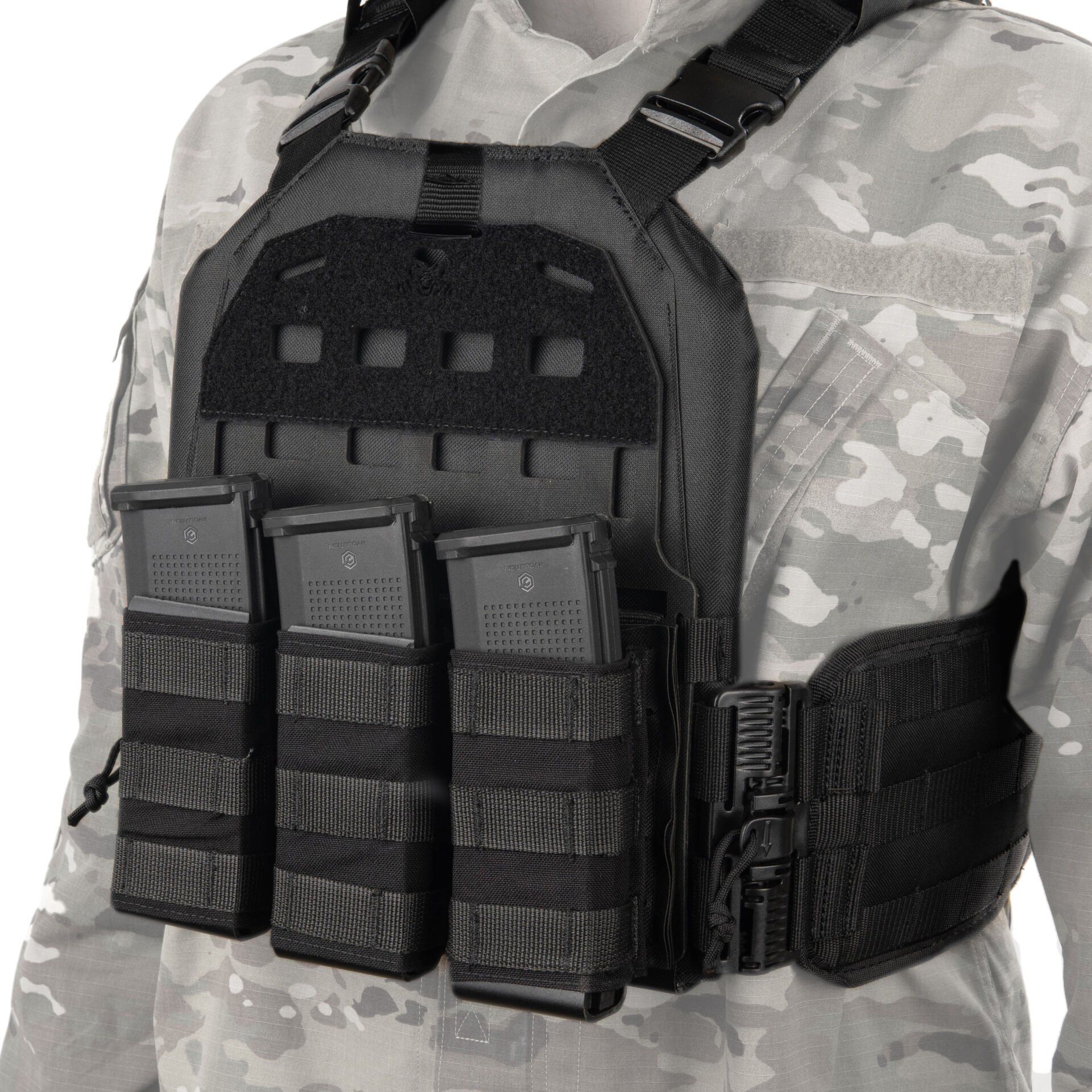 Mas Tactical® Plaka Taşıyıcı Lazer Kesim 6194 Siyah