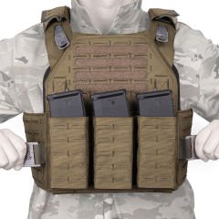 Mas Tactical® Plaka Taşıyıcı 6394 Lazer Kesim Haki