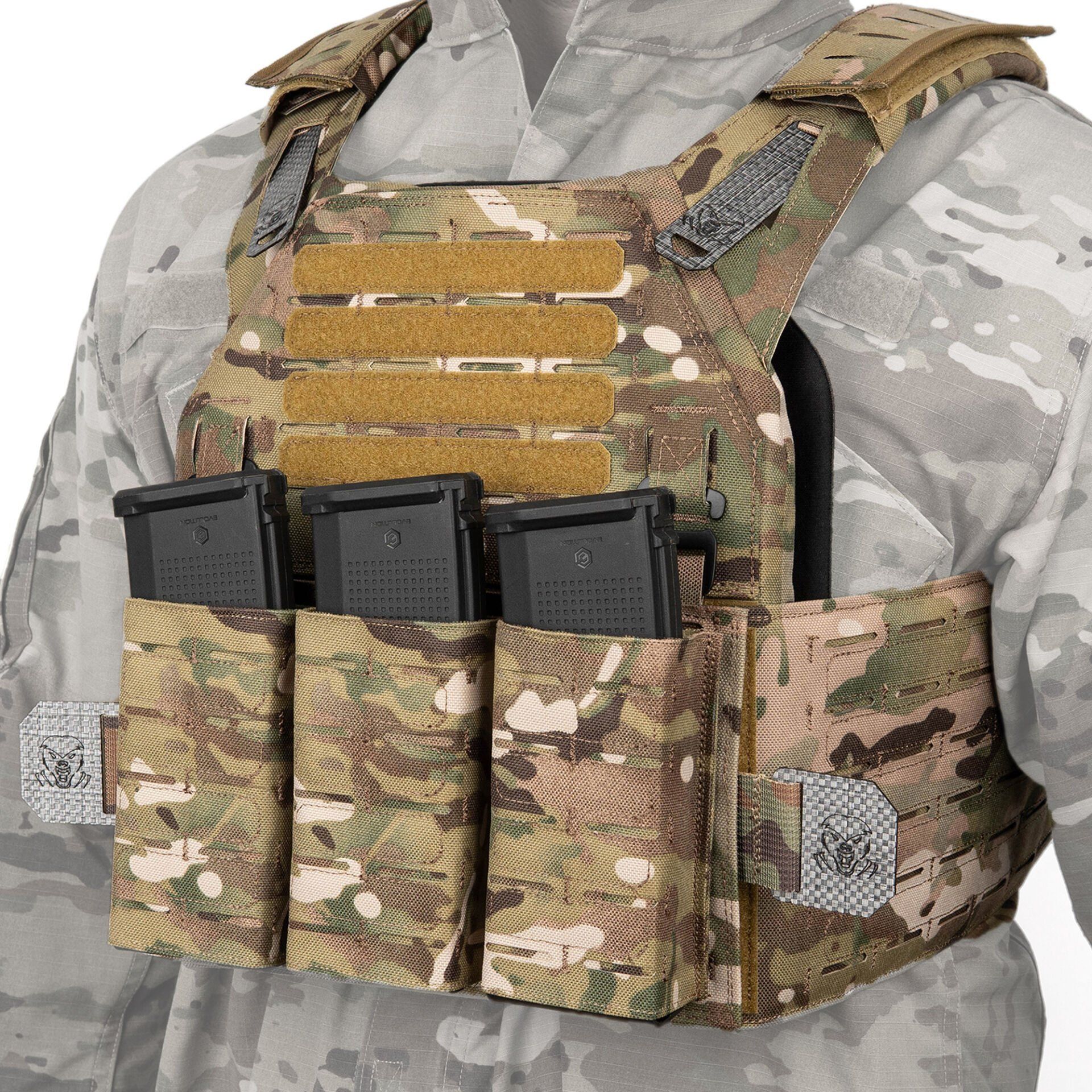 Mas Tactical® Plaka Taşıyıcı 6394 Lazer Kesim Multicam