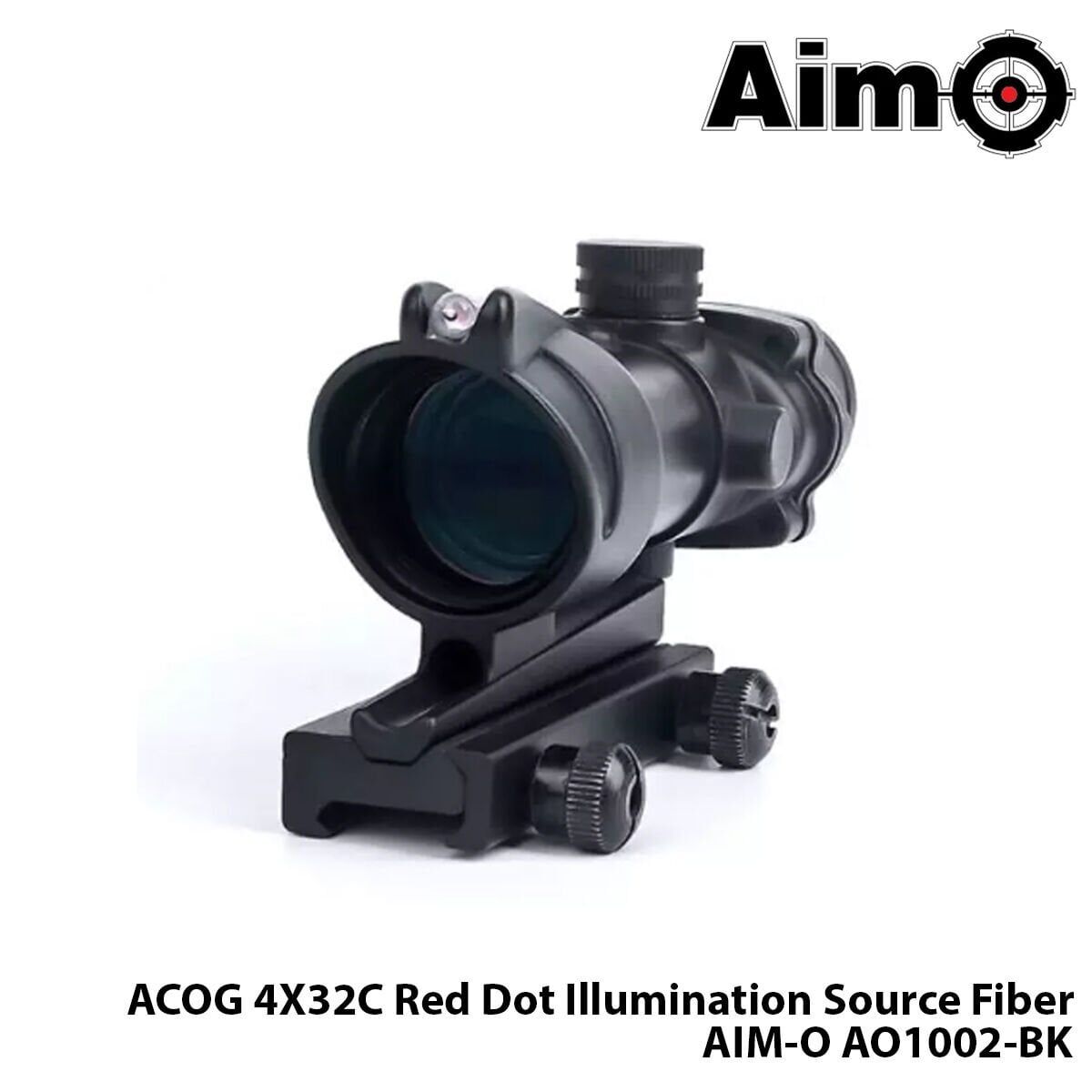 WADSN® Dürbün ACOG 4X32C Red Dot Illumination Source Fiber-SİYAH AIM-O AO1002-BK