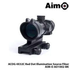 WADSN® Dürbün ACOG 4X32C Red Dot Illumination Source Fiber-SİYAH AIM-O AO1002-BK