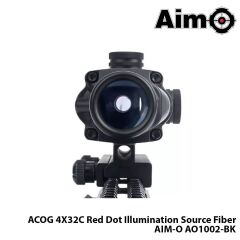 WADSN® Dürbün ACOG 4X32C Red Dot Illumination Source Fiber-SİYAH AIM-O AO1002-BK