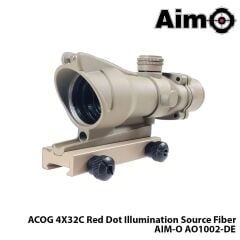 Dürbün ACOG 4X32C Red Dot Illumination Source Fiber-TAN AIM-O AO1002-DE