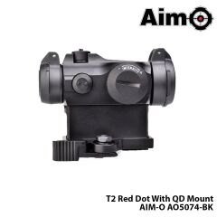 AIM-O® Red/Green-Dot T2 With QD Mount-SİYAH AIM-O AO5074-BK