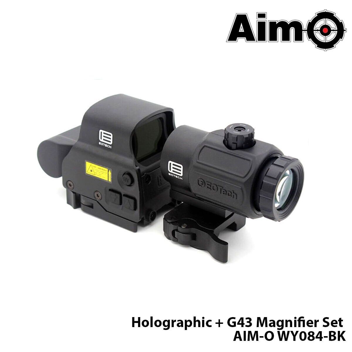 WADSN® WADSN Red / Green Holographic Hybrid Dot Sight, EXPS with G43 Magnifier (Black) WY126-BK