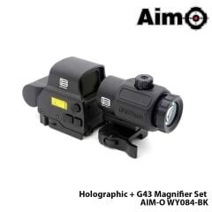 WADSN® WADSN Red / Green Holographic Hybrid Dot Sight, EXPS with G43 Magnifier (Black) WY126-BK