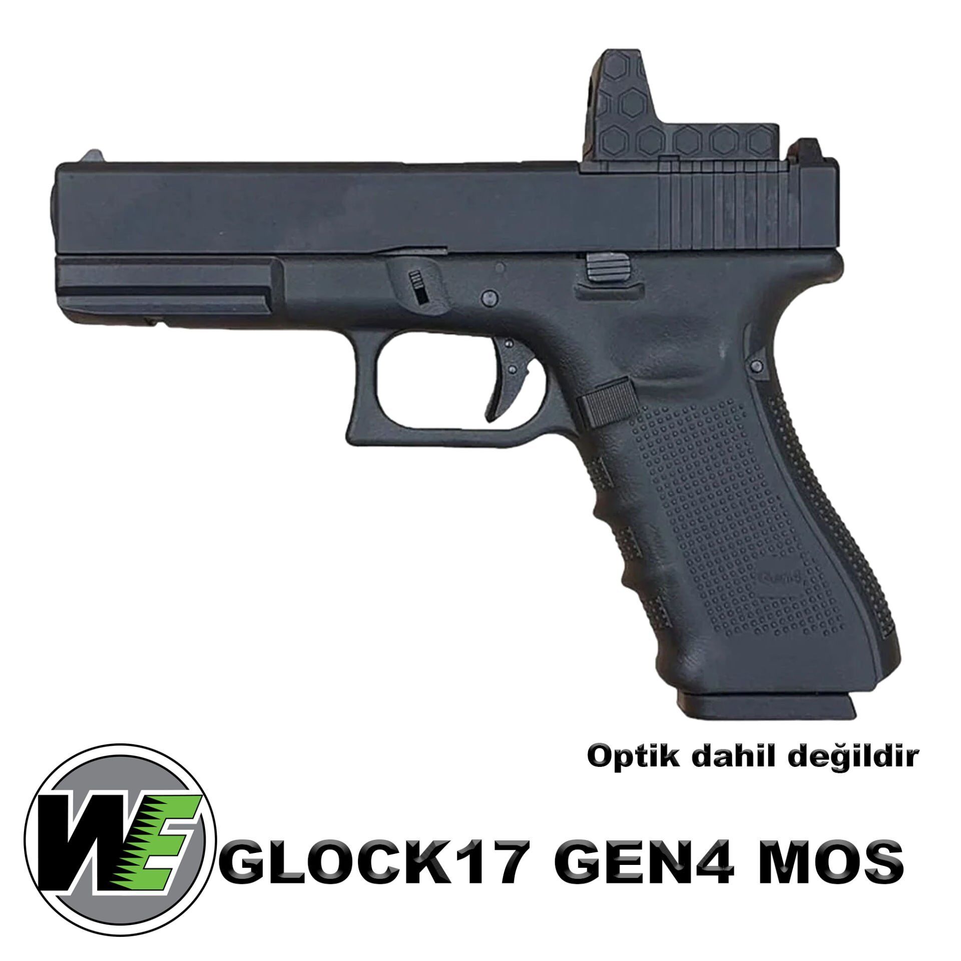 Airsoft Tabanca WE Glock 17 Siyah-MOS Gen4 WE-G001RDB-BK WE G17 GEN4 MOS BK