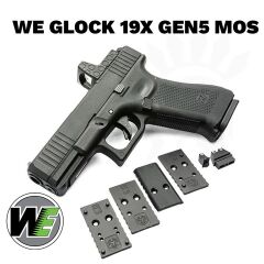 Airsoft Tabanca WE Glock 19X Siyah Gen5-MOS  G003RDVXB