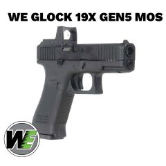 Airsoft Tabanca WE Glock 19X Siyah Gen5-MOS  G003RDVXB