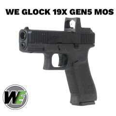 Airsoft Tabanca WE Glock 19X Siyah Gen5-MOS  G003RDVXB