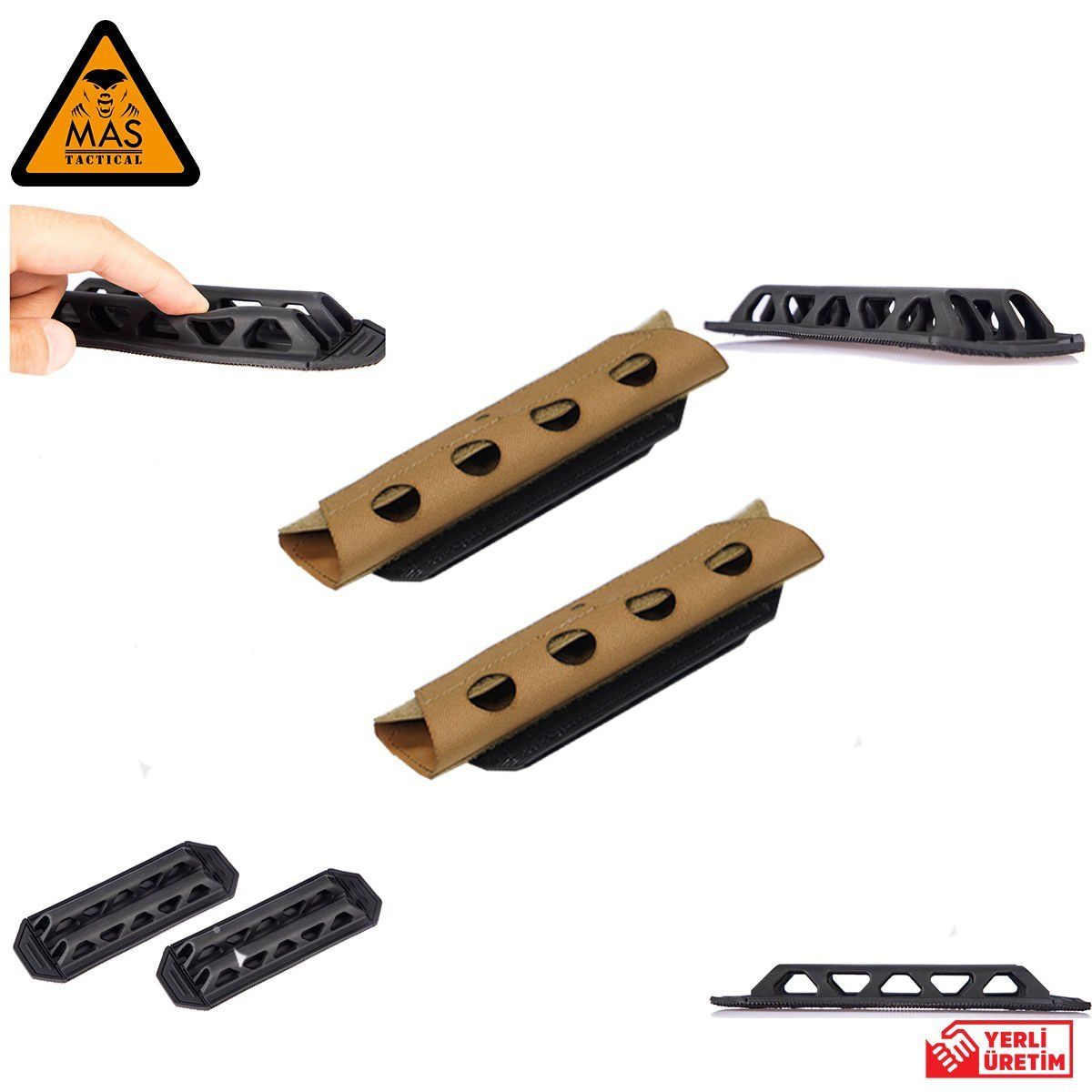 Kauçuk Destekli Omuz Pedi Tan