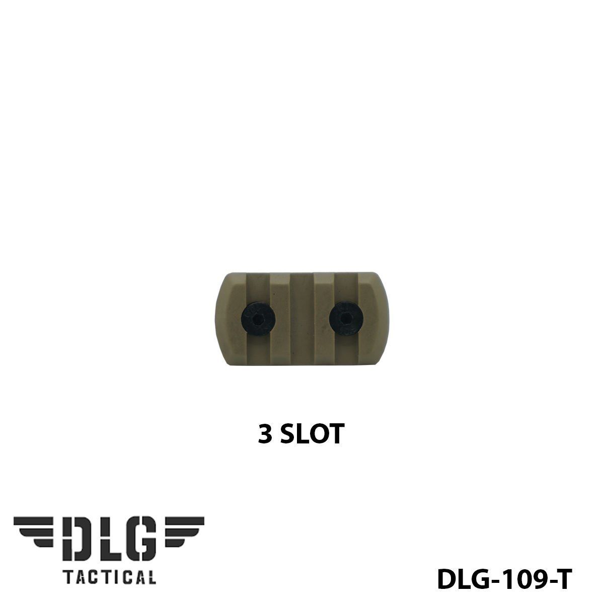 M-LOK POLYMER RAIL 3 SLOT DLG-109-T Tan