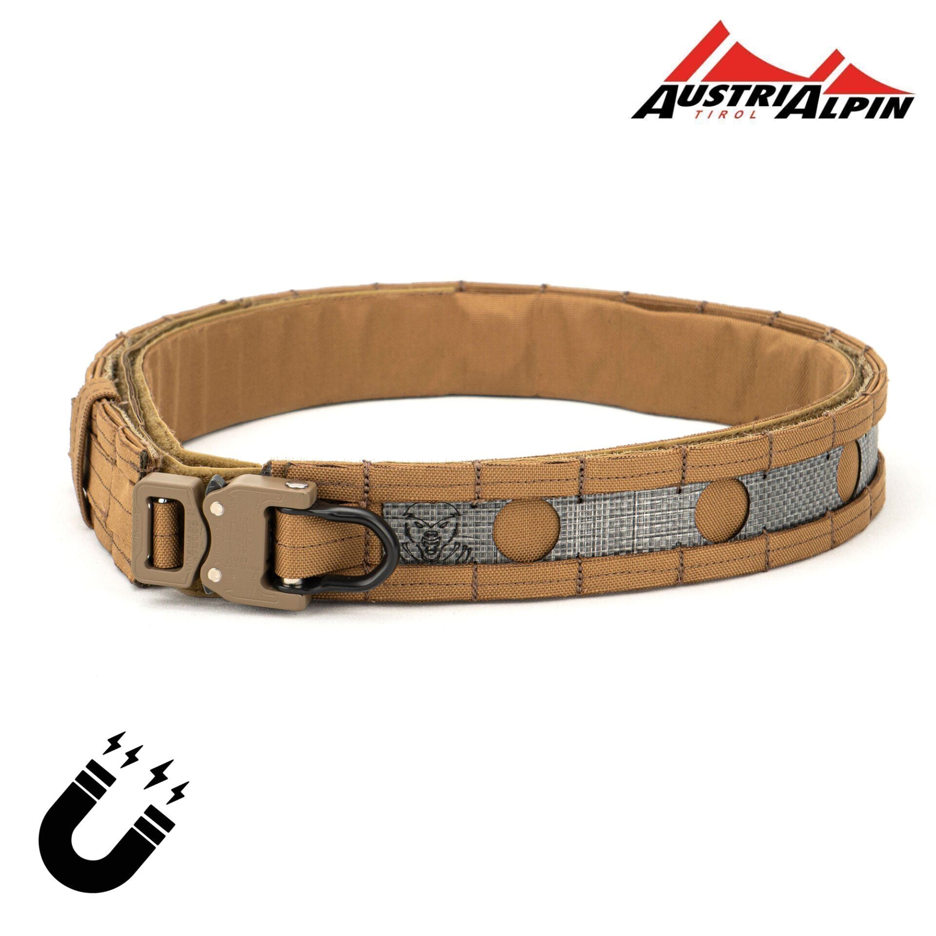 Mas Tactical® Görev Kemeri 6169 Mıknatıslı  Tegris/AustriAlpin D-Tokalı 25mm Tan