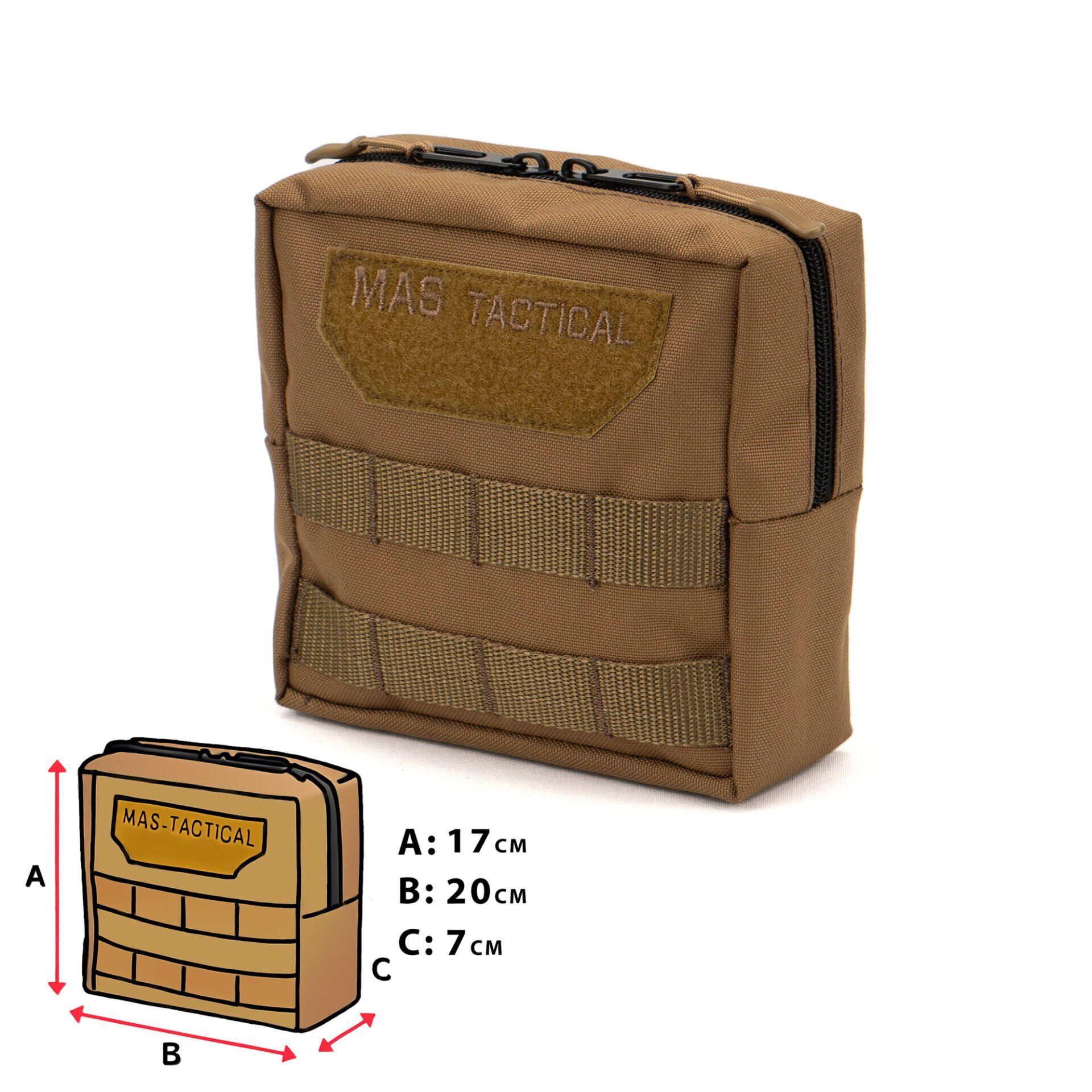 Mas Tactical® Genel Maksat Cebi Tan XL Gen2