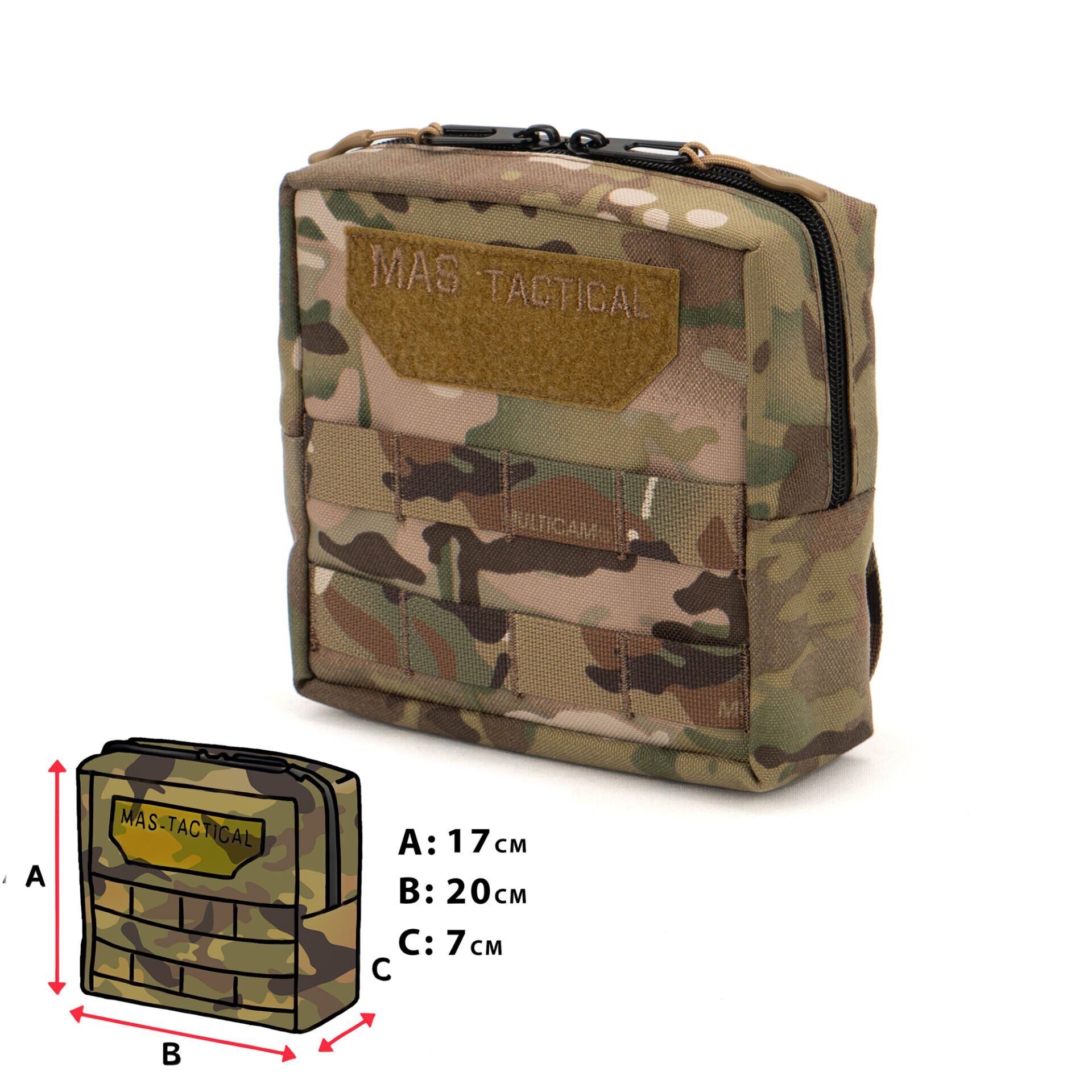 Mas Tactical® Genel Maksat Cebi Multicam XL Gen2
